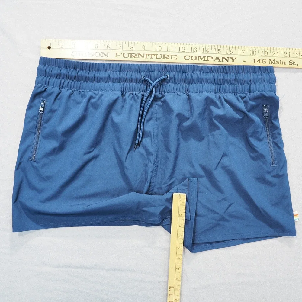 Ocean Pacific OP Shorts Mens XXL Blue Swim Trunks Elastic Waist Drawstring